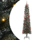 VidaXL künstlicher Weihnachtsbaum mit 300 LEDs grün, 210 cm PVC und Kunststoff und Stahl