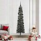 VidaXL künstlicher Weihnachtsbaum mit 300 LEDs grün, 210 cm PVC und Kunststoff und Stahl