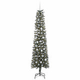VidaXL künstlicher Weihnachtsbaum mit 300 LEDs grün, 210 cm PVC und Kunststoff und Stahl - afbeelding 3