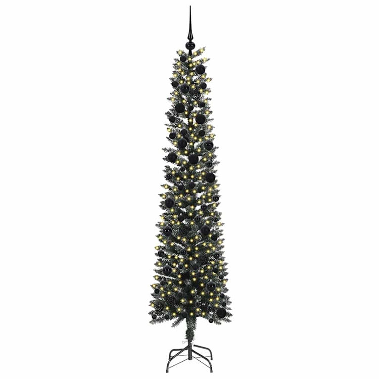 Vidaxx künstlicher Weihnachtsbaum mit 300 LEDs grün, 240 cm PVC und Kunststoff und Stahl