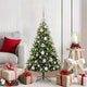 VidaXL künstlicher Weihnachtsbaum mit Scharnier 150 LEDs grün 120 cm PVC und PE