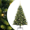 VidaXL künstlicher Weihnachtsbaum mit Scharnier 150 LEDs grün 120 cm PVC und PE