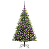 VidaXL künstlicher Weihnachtsbaum mit Scharnier 150 LEDs grün 120 cm PVC und PE