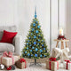VidaXL künstlicher Weihnachtsbaum mit Scharnier 150 LEDs grün 120 cm PVC und PE