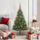 VidaXL künstlicher Weihnachtsbaum mit Scharnier 150 LEDs grün 120 cm PVC und PE