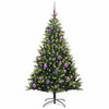 VidaXL künstlicher Weihnachtsbaum mit Scharnier 150 LEDs grün 150 cm PVC und PE