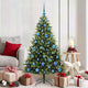 VidaXL künstlicher Weihnachtsbaum mit Scharnier 150 LEDs grün 150 cm PVC und PE