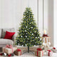 VidaXL künstlicher Weihnachtsbaum mit Scharnier 300 LEDs grün 180 cm PVC und PE