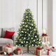 VidaXL künstlicher Weihnachtsbaum mit Scharnier 300 LEDs grün 180 cm PVC und PE