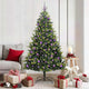 VidaXL künstlicher Weihnachtsbaum mit Scharnier 300 LEDs grün 180 cm PVC und PE