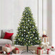 VidaXL künstlicher Weihnachtsbaum mit Scharnier 300 LEDs grün 210 cm PVC und PE