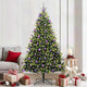 VidaXL künstlicher Weihnachtsbaum mit Scharnier 300 LEDs grün 210 cm PVC und PE