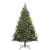 VidaXL künstlicher Weihnachtsbaum mit Scharnier 300 LEDs grün 210 cm PVC und PE