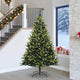 VidaXL künstlicher Weihnachtsbaum mit Scharnier 300 LEDs grün 240 cm PVC und PE