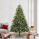 VidaXL künstlicher Weihnachtsbaum mit Scharnier 300 LEDs grün 240 cm PVC und PE