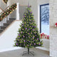 VidaXL künstlicher Weihnachtsbaum mit Scharnier 300 LEDs grün 240 cm PVC und PE