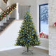 VidaXL künstlicher Weihnachtsbaum mit Scharnier 300 LEDs grün 240 cm PVC und PE
