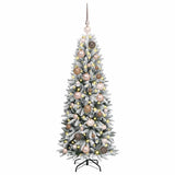 Vidaxx künstlicher Weihnachtsbaum weiß 120 cm PVC und Kunststoff und Stahl und PE - afbeelding 3