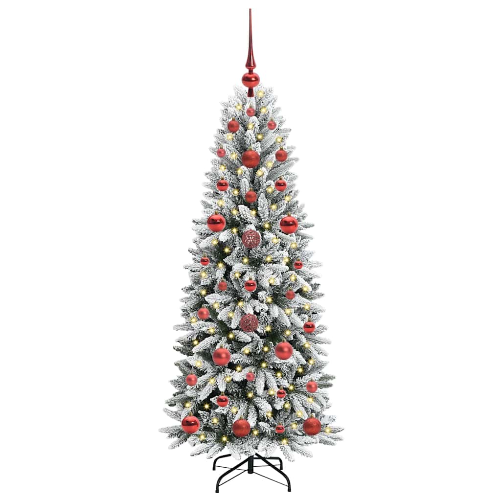 Vidaxx künstlicher Weihnachtsbaum weiß 120 cm PVC und Kunststoff und Stahl und PE