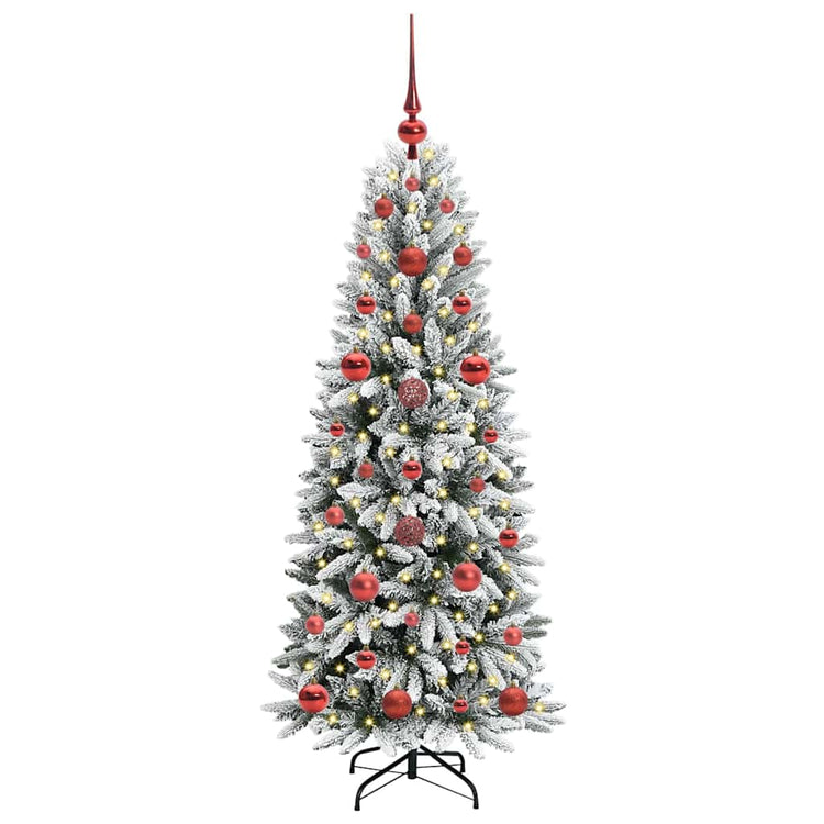 Vidaxx künstlicher Weihnachtsbaum weiß 120 cm PVC und Kunststoff und Stahl und PE