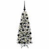 Vidaxx künstlicher Weihnachtsbaum weiß 120 cm PVC und Kunststoff und Stahl und PE