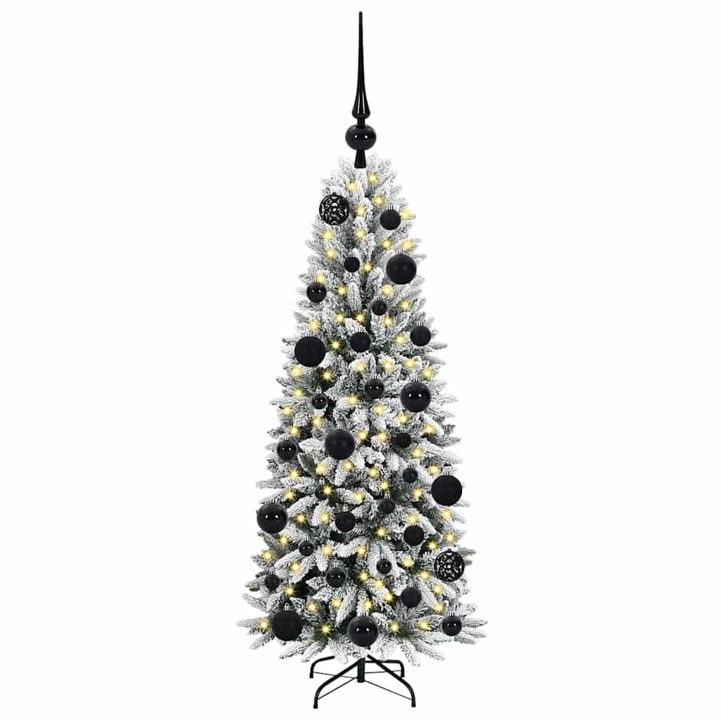 Vidaxx künstlicher Weihnachtsbaum weiß 120 cm PVC und Kunststoff und Stahl und PE