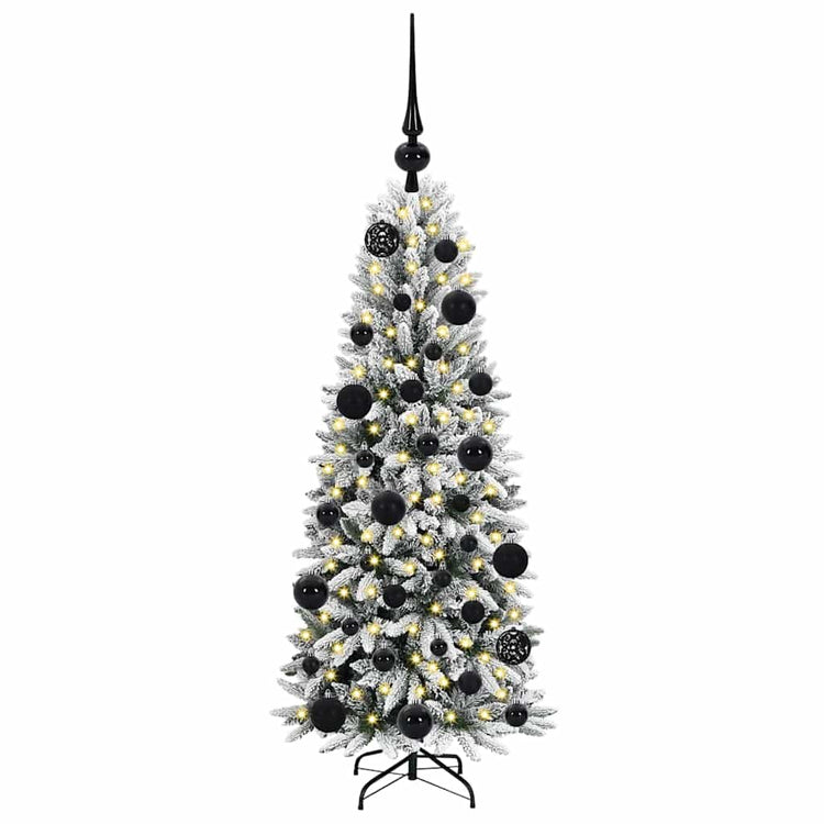 Vidaxx künstlicher Weihnachtsbaum weiß 120 cm PVC und Kunststoff und Stahl und PE