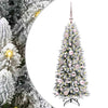 Vidaxx künstlicher Weihnachtsbaum weiß 120 cm PVC und Kunststoff und Stahl und PE