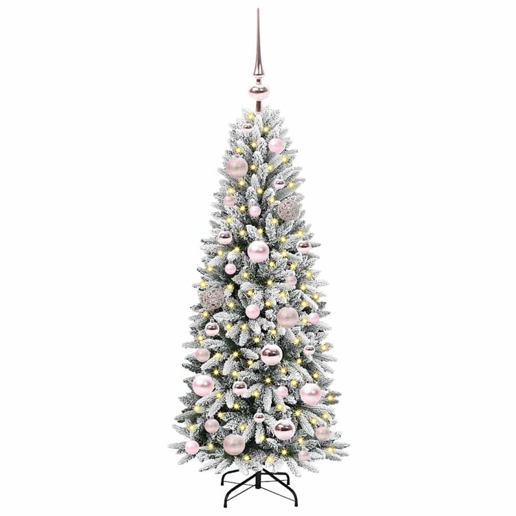 Vidaxx künstlicher Weihnachtsbaum weiß 120 cm PVC und Kunststoff und Stahl und PE