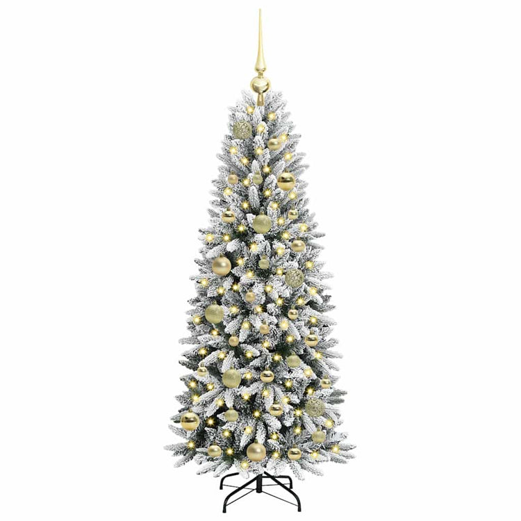 Vidaxx künstlicher Weihnachtsbaum weiß 120 cm PVC und Kunststoff und Stahl und PE