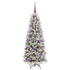 Vidaxx künstlicher Weihnachtsbaum weiß 120 cm PVC und Kunststoff und Stahl und PE