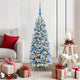 Vidaxx künstlicher Weihnachtsbaum weiß 120 cm PVC und Kunststoff und Stahl und PE