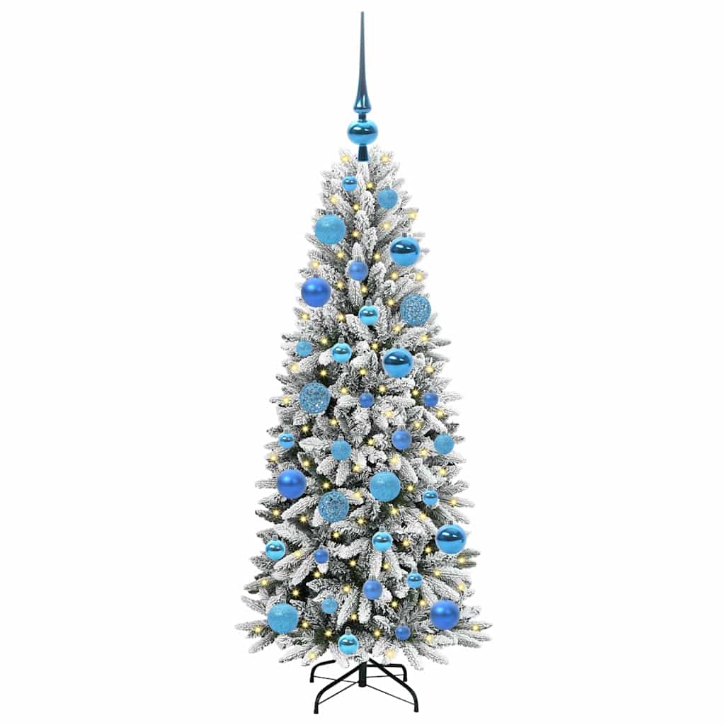 Vidaxx künstlicher Weihnachtsbaum weiß 120 cm PVC und Kunststoff und Stahl und PE