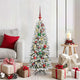 Vidaxx künstlicher Weihnachtsbaum weiß 120 cm PVC und Kunststoff und Stahl und PE
