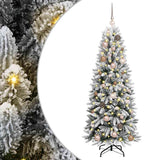 Vidaxx künstlicher Weihnachtsbaum weiß 150 cm PVC und Kunststoff und Stahl und PE - afbeelding 2