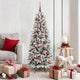 Vidaxx künstlicher Weihnachtsbaum weiß 150 cm PVC und Kunststoff und Stahl und PE