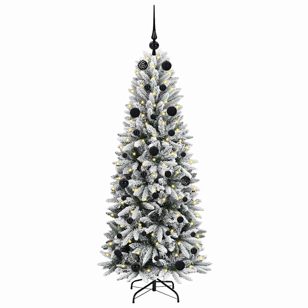 Vidaxx künstlicher Weihnachtsbaum weiß 150 cm PVC und Kunststoff und Stahl und PE