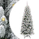 Vidaxx künstlicher Weihnachtsbaum weiß 150 cm PVC und Kunststoff und Stahl und PE