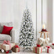 Vidaxx künstlicher Weihnachtsbaum weiß 150 cm PVC und Kunststoff und Stahl und PE