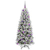 Vidaxx künstlicher Weihnachtsbaum weiß 150 cm PVC und Kunststoff und Stahl und PE