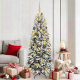 Vidaxx künstlicher Weihnachtsbaum weiß 180 cm PVC und Kunststoff und Stahl und PE - afbeelding 1