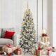 Vidaxx künstlicher Weihnachtsbaum weiß 180 cm PVC und Kunststoff und Stahl und PE