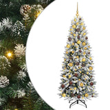 Vidaxx künstlicher Weihnachtsbaum weiß 180 cm PVC und Kunststoff und Stahl und PE - afbeelding 2