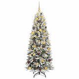 Vidaxx künstlicher Weihnachtsbaum weiß 180 cm PVC und Kunststoff und Stahl und PE - afbeelding 3