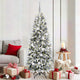 Vidaxx künstlicher Weihnachtsbaum weiß 180 cm PVC und Kunststoff und Stahl und PE