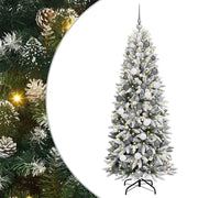 Vidaxx künstlicher Weihnachtsbaum weiß 180 cm PVC und Kunststoff und Stahl und PE - afbeelding 2