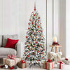 Vidaxx künstlicher Weihnachtsbaum weiß 180 cm PVC und Kunststoff und Stahl und PE