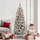 Vidaxx künstlicher Weihnachtsbaum weiß 180 cm PVC und Kunststoff und Stahl und PE