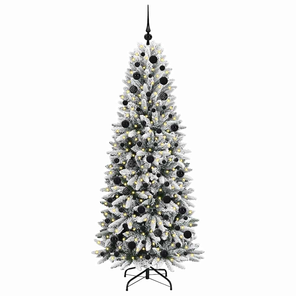Vidaxx künstlicher Weihnachtsbaum weiß 180 cm PVC und Kunststoff und Stahl und PE