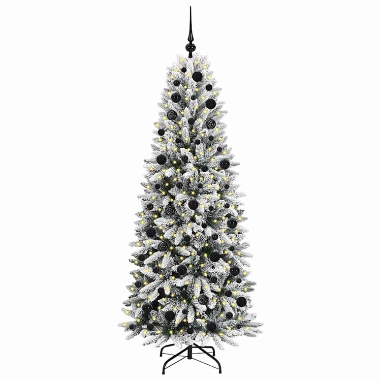 Vidaxx künstlicher Weihnachtsbaum weiß 180 cm PVC und Kunststoff und Stahl und PE